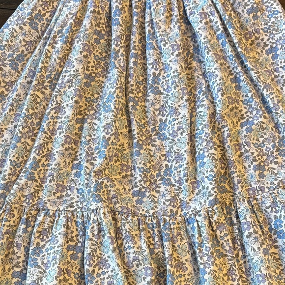 Floral Blue Kids Casual Dress - Picture 8 of 10